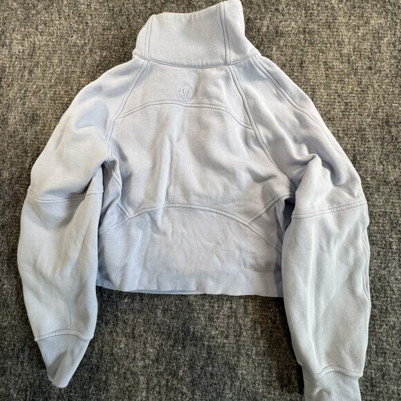 Lululemon Blue Scuba Size  4 Quarter Zip, Sinatra Blue - Picture 5 of 6